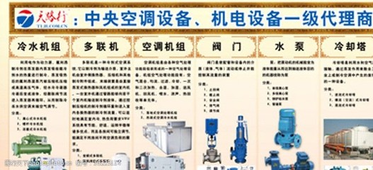 中央空调机器展板图片